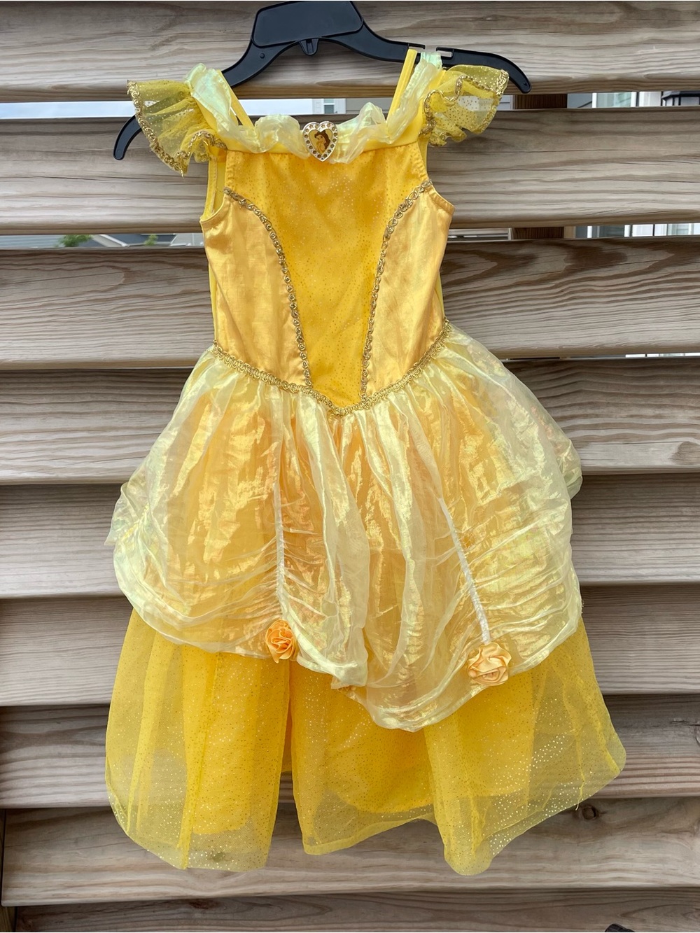 Disney Belle Yellow Beauty and the Beast Dress Girl Small 6-6X
